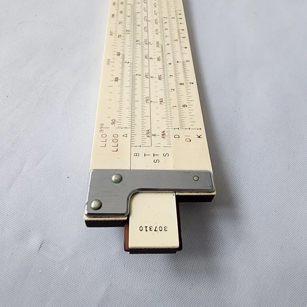 Keuffel & Esser Slide Rule w/ Leather Case Vintage K&E 307310 Darmstadt System - Picture 5 of 8